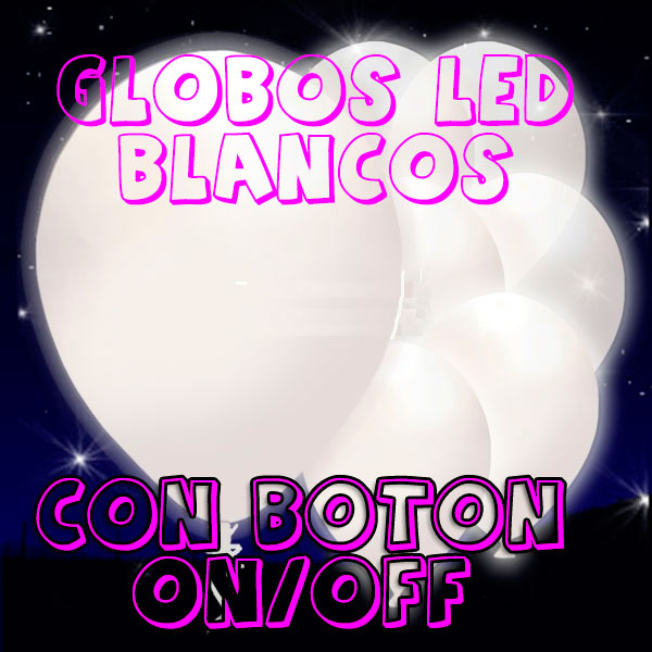 globos led blancos para bodas