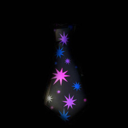 Corbata neon fuegos artificiales