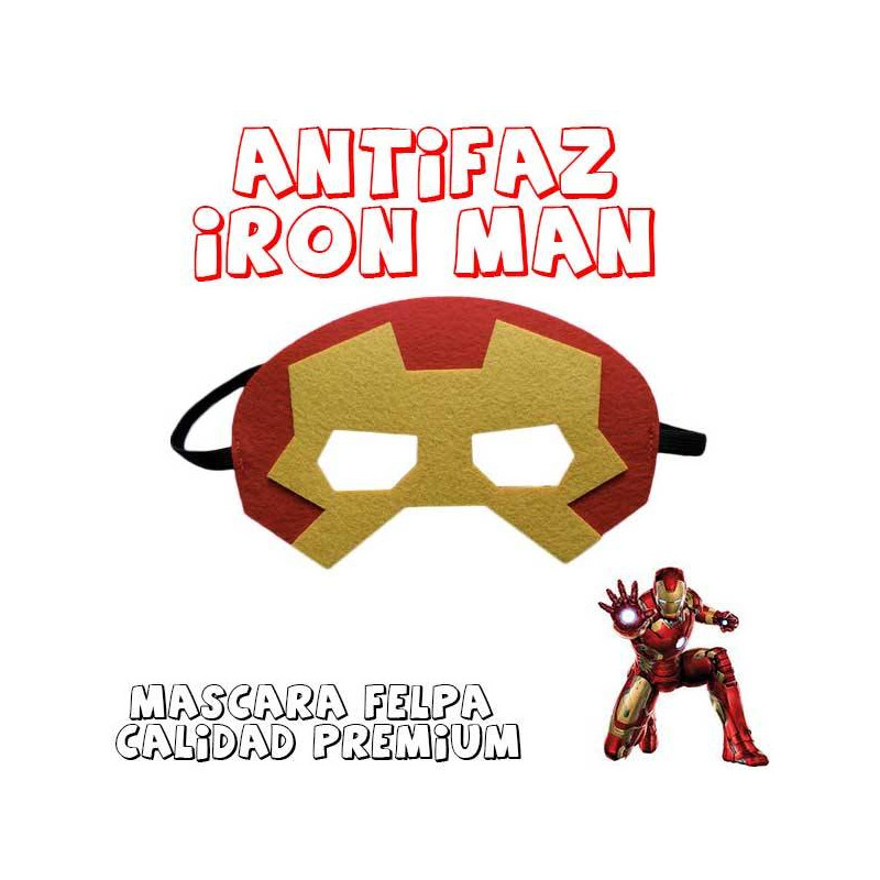 Máscara superheroe iron man