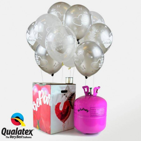 Bombona de helio Maxi + globos para bodas 