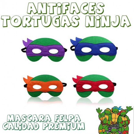 Máscara o antifaces de tortugas ninja 