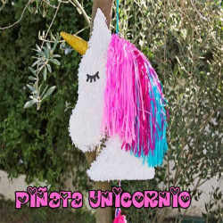 Piñata Unicornio artesanal