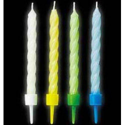 12 velas neon 8cm
