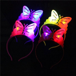 Diadema de mariposa luminosa 