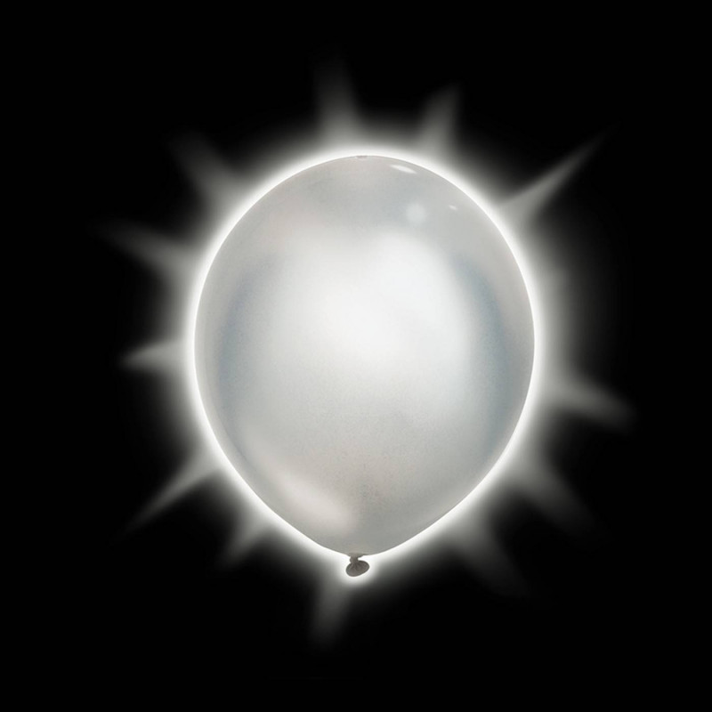 Globos luminosos led plateados