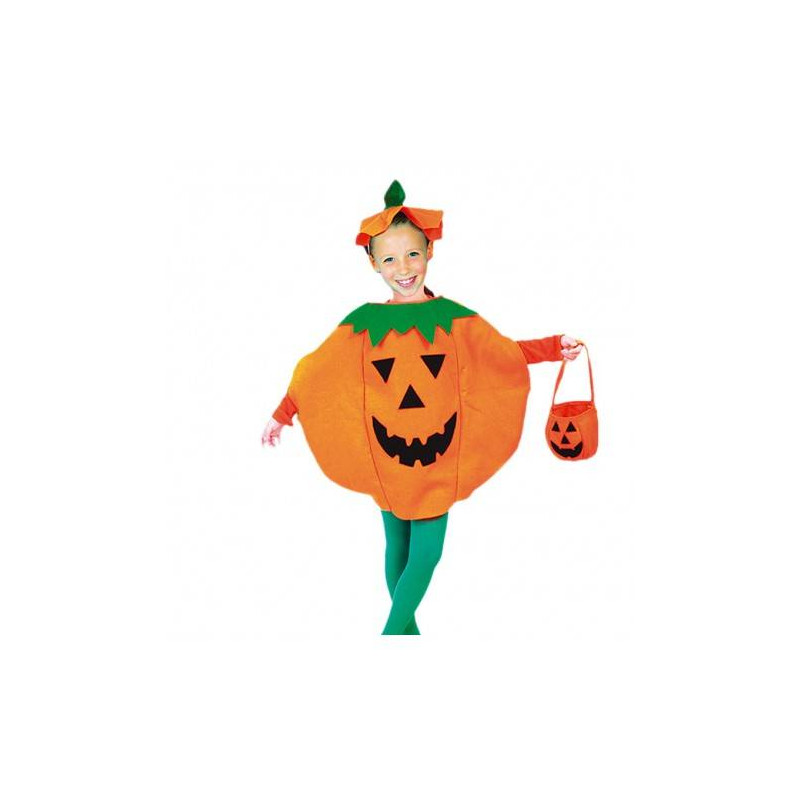 Disfraz Halloween calabaza para niños 3-7 años