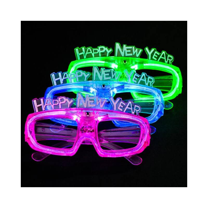 Gafas luminosas feliz año nuevo