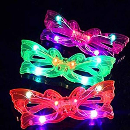 Gafas luminosas led mariposas