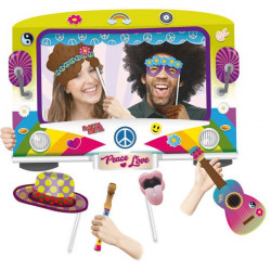 Marco photocall fiesta Hippie con accesorios