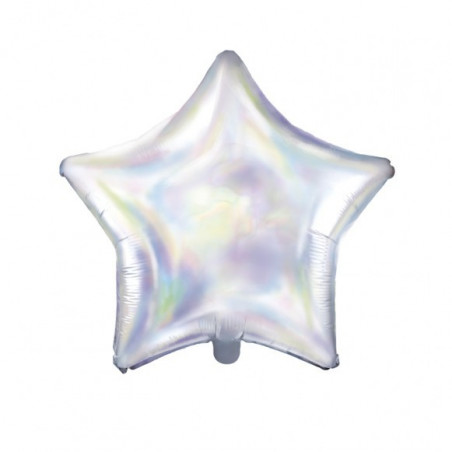 Globo foil estrella Glitter iridescente 48cm