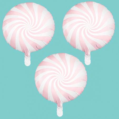 Globos Candy espiral caramelo Rosa