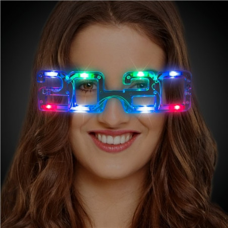 Gafas fin de año 2019 luminosas LED