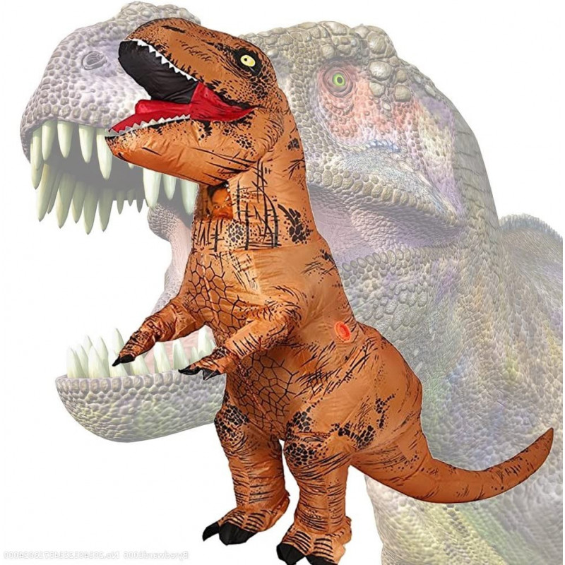 Flotar Parpadeo Audaz Disfraz de T-Rex hinchable Jurassic World para adulto barato