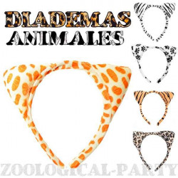 diademas animales orejas animales cebra 