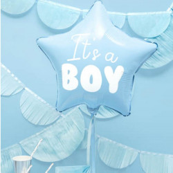 Globo de foil estrella "It's a boy"