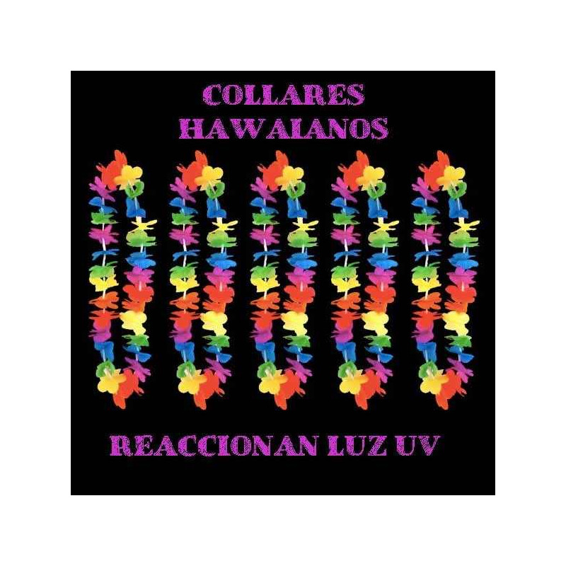 Collares hawaianos UV