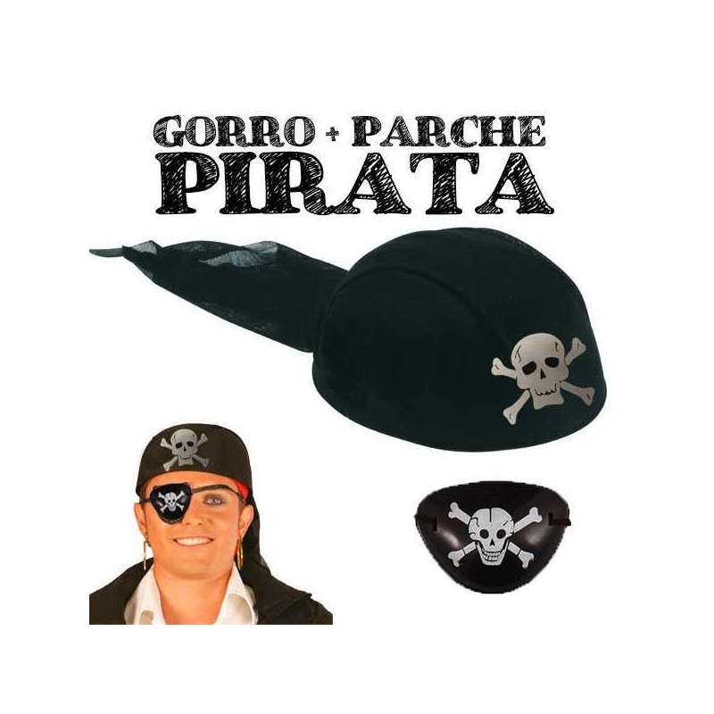 Rayo tomar el pelo Entender Disfraz pirata Gorro y parche por tan solo 1,50€ ✓