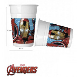 8 vasos fiesta Los Vengadores - Mighty Avengers