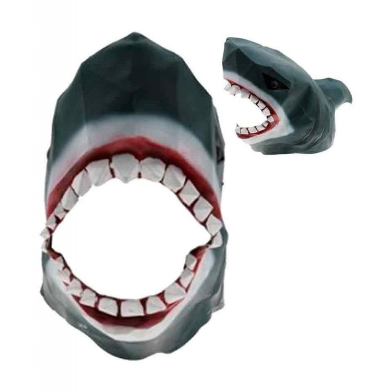 Máscara Tiburón Origami Látex