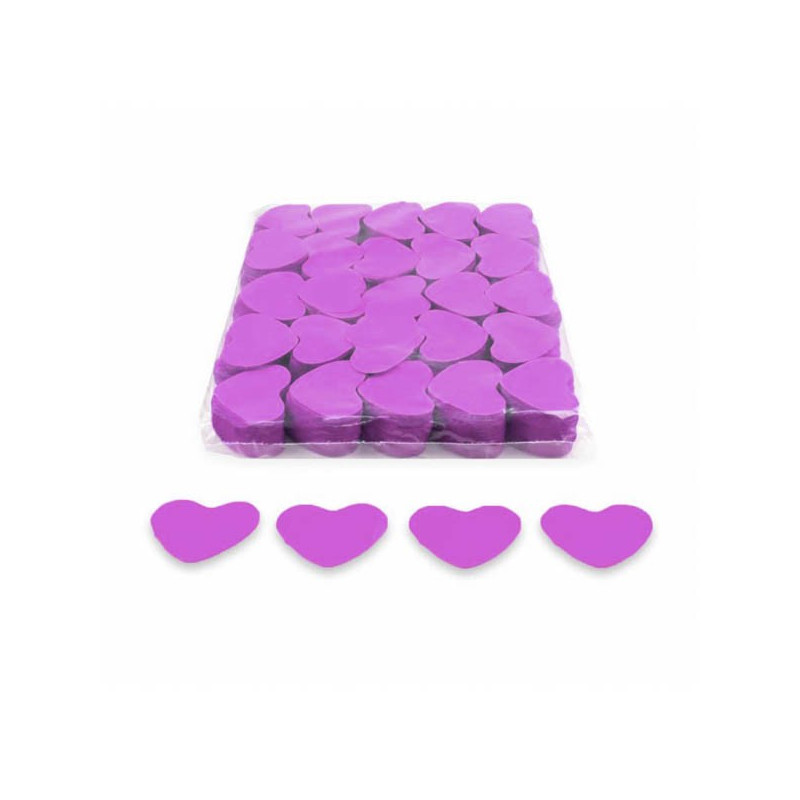 Confeti papel corazones biodegradable 1kg