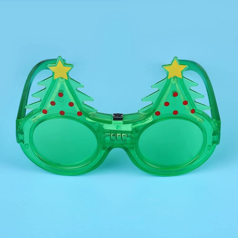 Gafas LED de árbol de Navidad para fiestas
