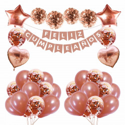 Vela Feliz Cumpleaños - Oro Rosa – The Confetti Party