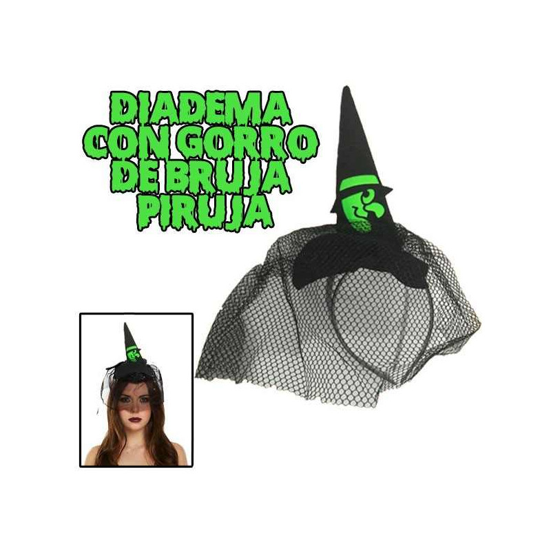 Diadema Gorro bruja Halloween