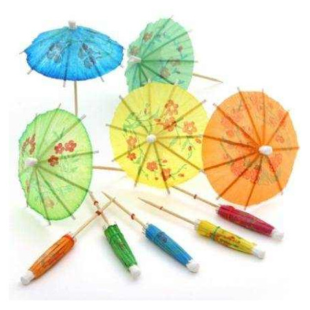 Paraguas/sombrilas para cocteles 