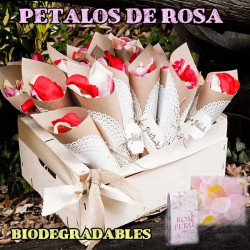 Caja de pétalos de rosas colores surtidos